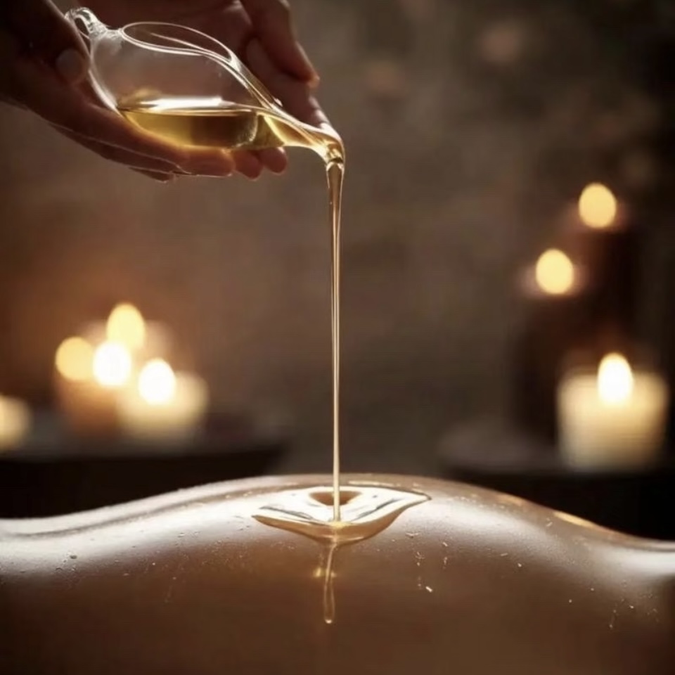 Aromatic Oil Massage illustration for the Belgrade studio